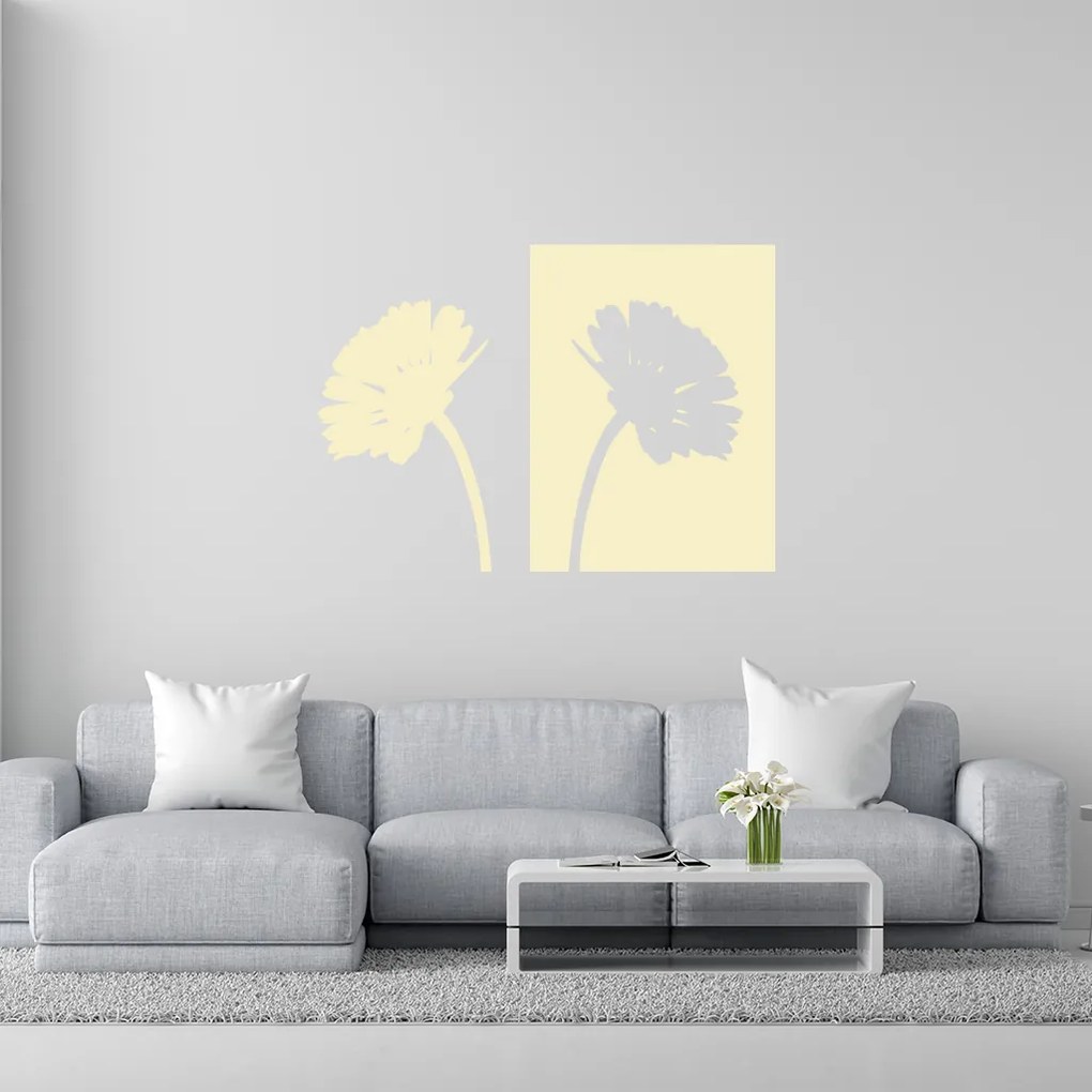 Veselá Stena Samolepka Margaréty Farba: zelená, Veľkosť: 60 x 43 cm