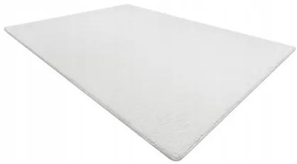 Sammer Kvalitný biely shaggy koberec v bielej farbe C317 120 x 160 cm