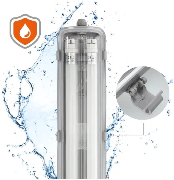 Brilagi -LED Tech. žiarivkové svietidlo OPTIMA T8 2xG13/18W/230V 6500K IP65 128 cm