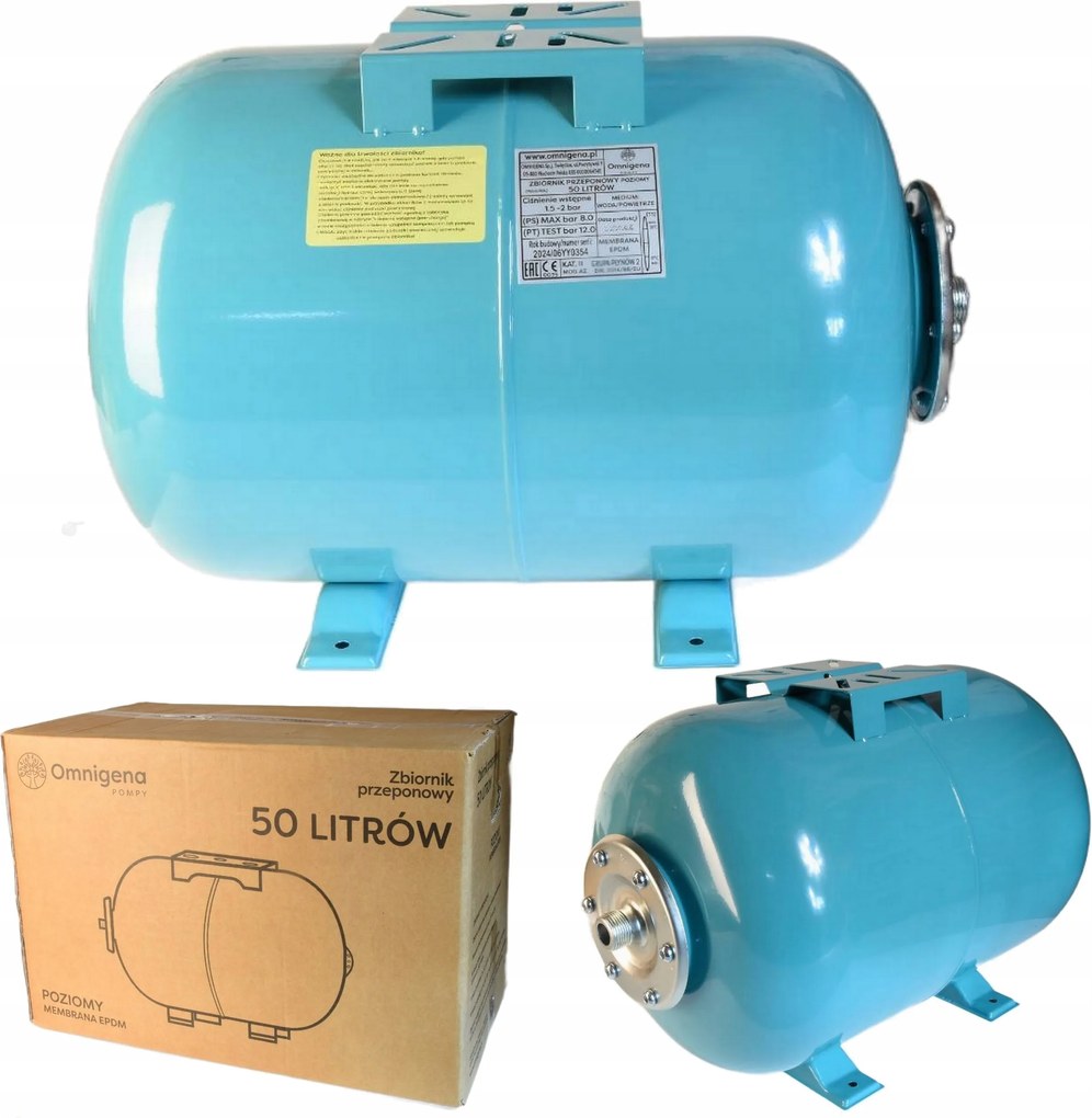 Hydroforová Nádrž 50 L Membránová Bublina Na Vodu Čerpadla Horizontálna Omnigena