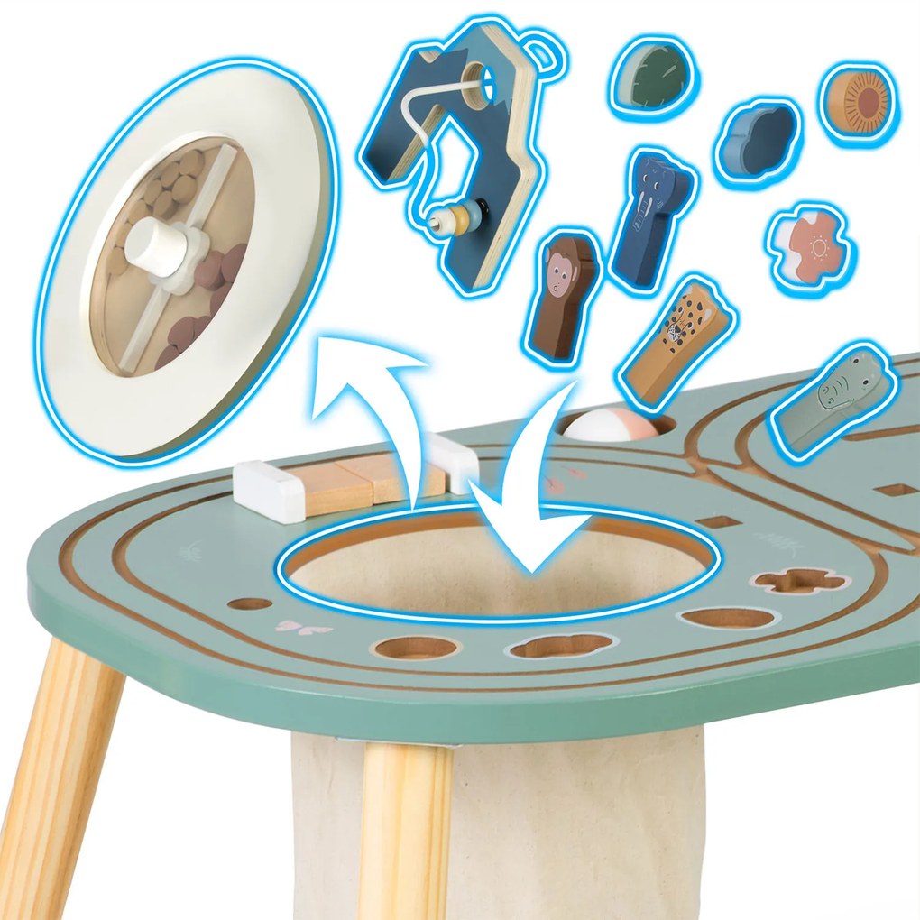 Drevený senzorický stolík Nukido NK-865