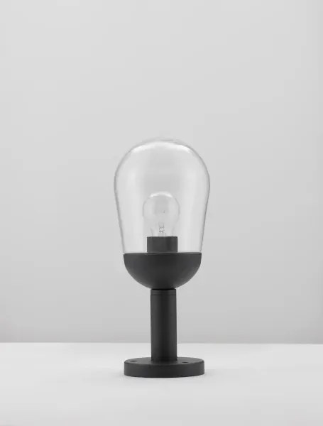 Vonkajšia záhradná lampa Omika B 15 tmavo sivé