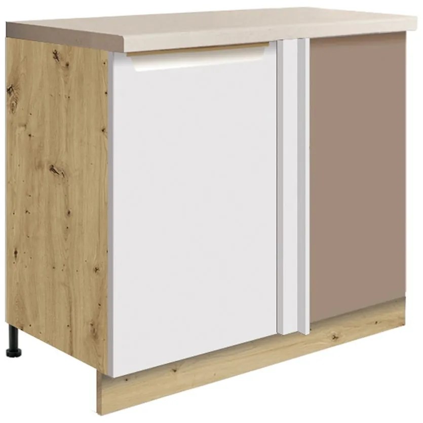 Skrinka do kuchyne Glamour 24d L White Polička