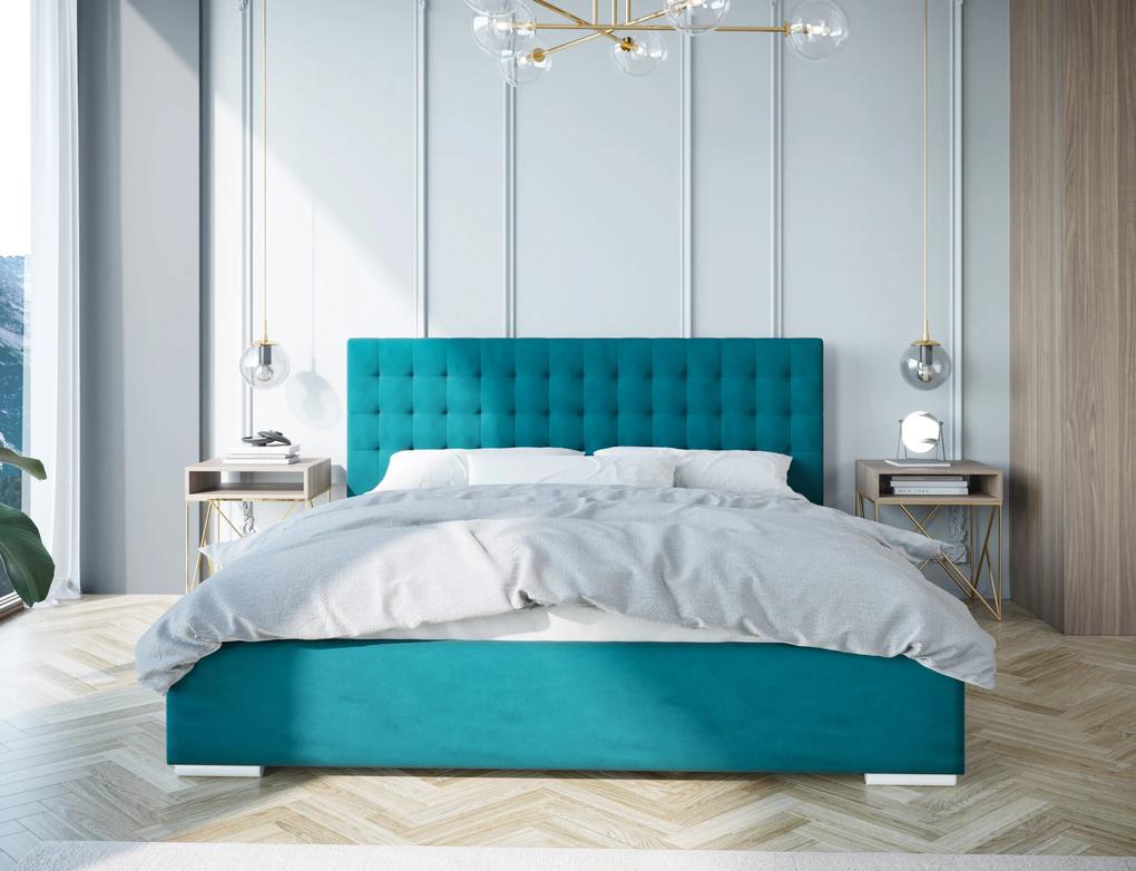 Luxusná čalúnená posteľ AVANTI - Drevený rám,120x200