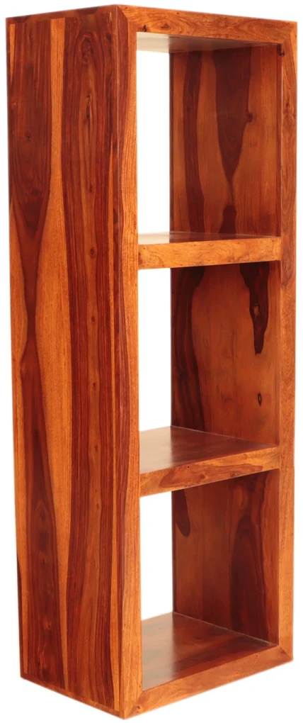 furniture-nabytek.cz - Policový regál do kúpeľne z dreva palisander 50x35x140