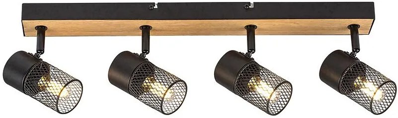 Stropné bodové svietidlo METTA E14 4XMAX 40W LS4