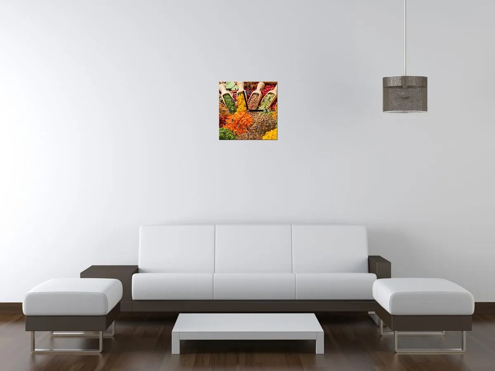 Gario Obraz s hodinami Festival korenín Rozmery: 30 x 30 cm