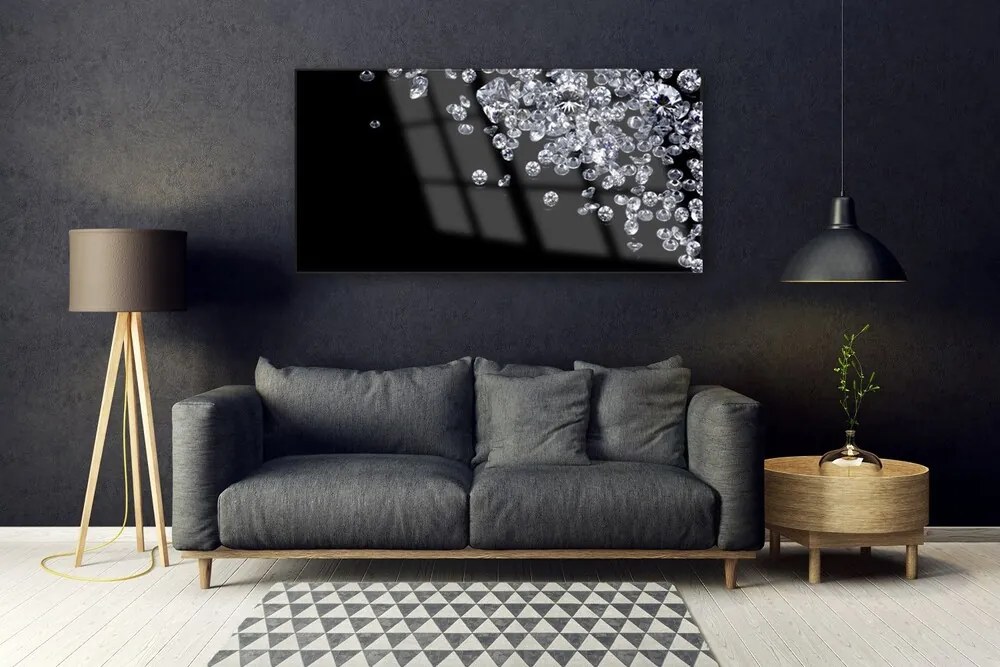 Obraz na akrylátovom skle Diamanty umenie 120x60 cm
