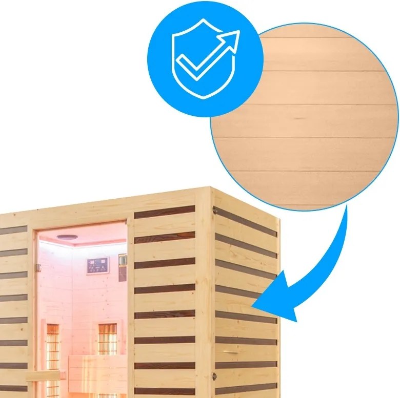 BPS-koupelny Infrasauna Relax HYD-6713 153x110, 3-4 osoby