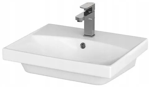 Cersanit City, skrinkové umývadlo 50x40 cm, biela, K35-005