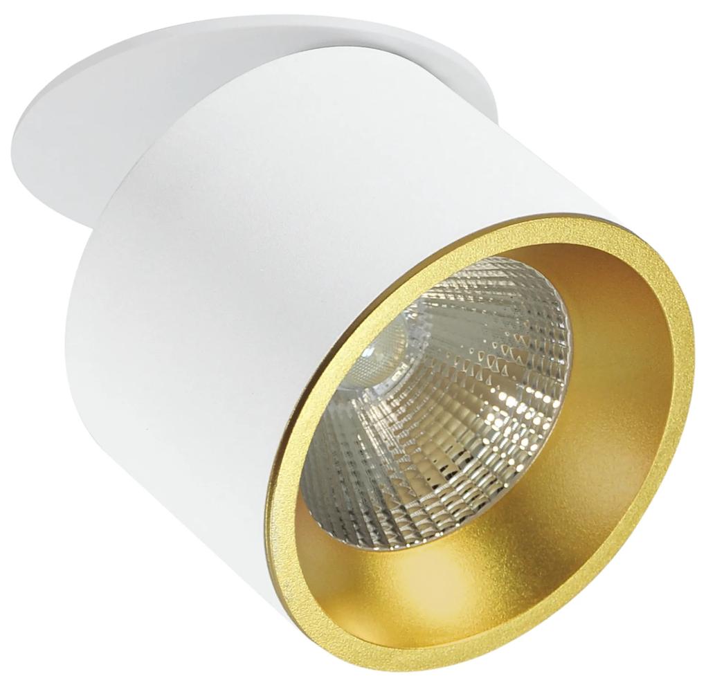 PLX Stropné / nástenné LED bodové osvetlenie JOHNATHAN, 20W, teplá biela, biele