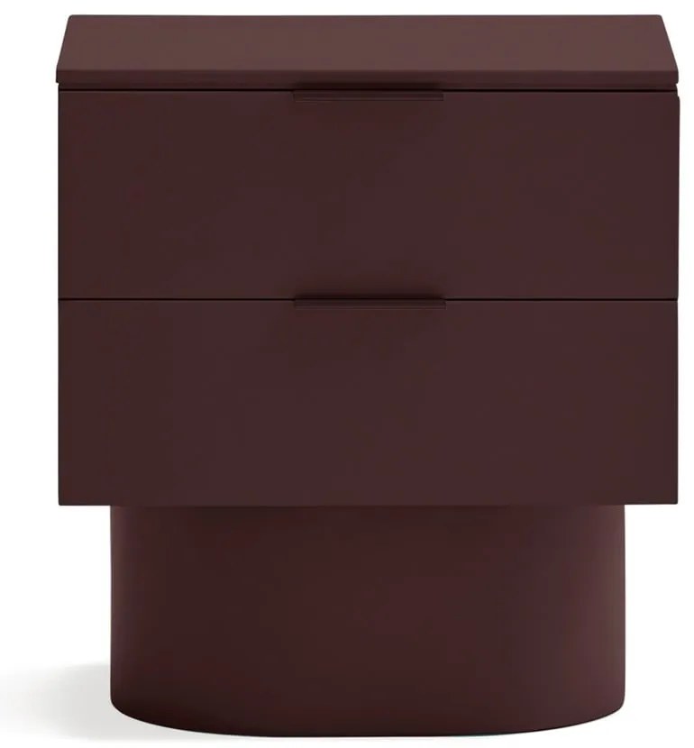 Vínovočervený nočný stolík Totem – Teulat