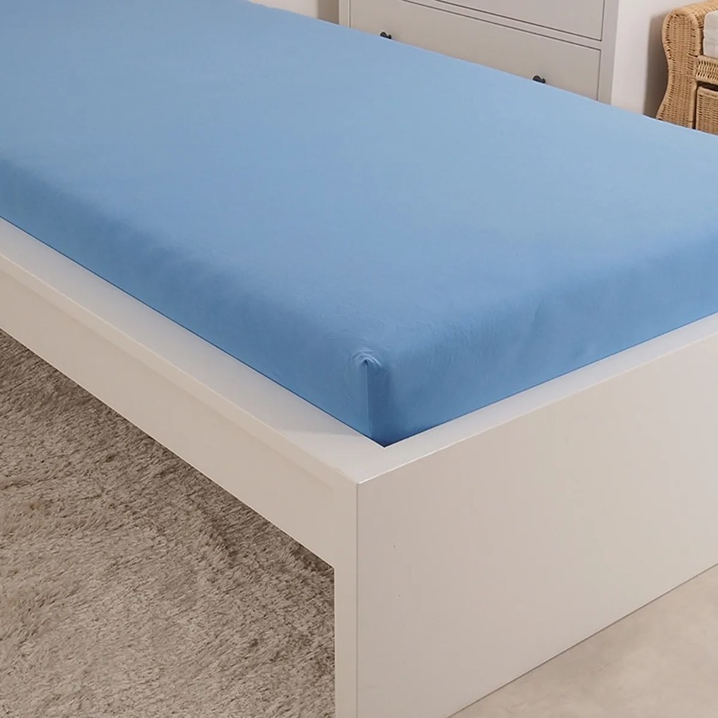 4Home jersey prestieradlo Premium modrá, 90 x 200 cm