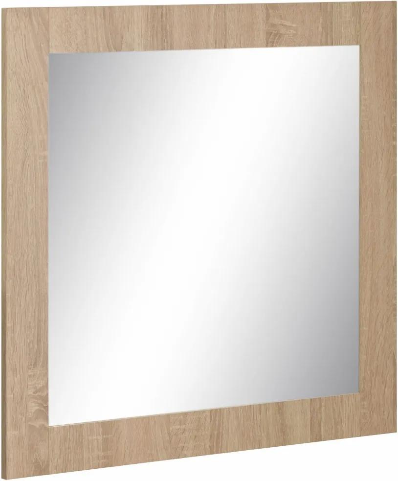 Nástenné zrkadlo Agat, 70 cm, dub