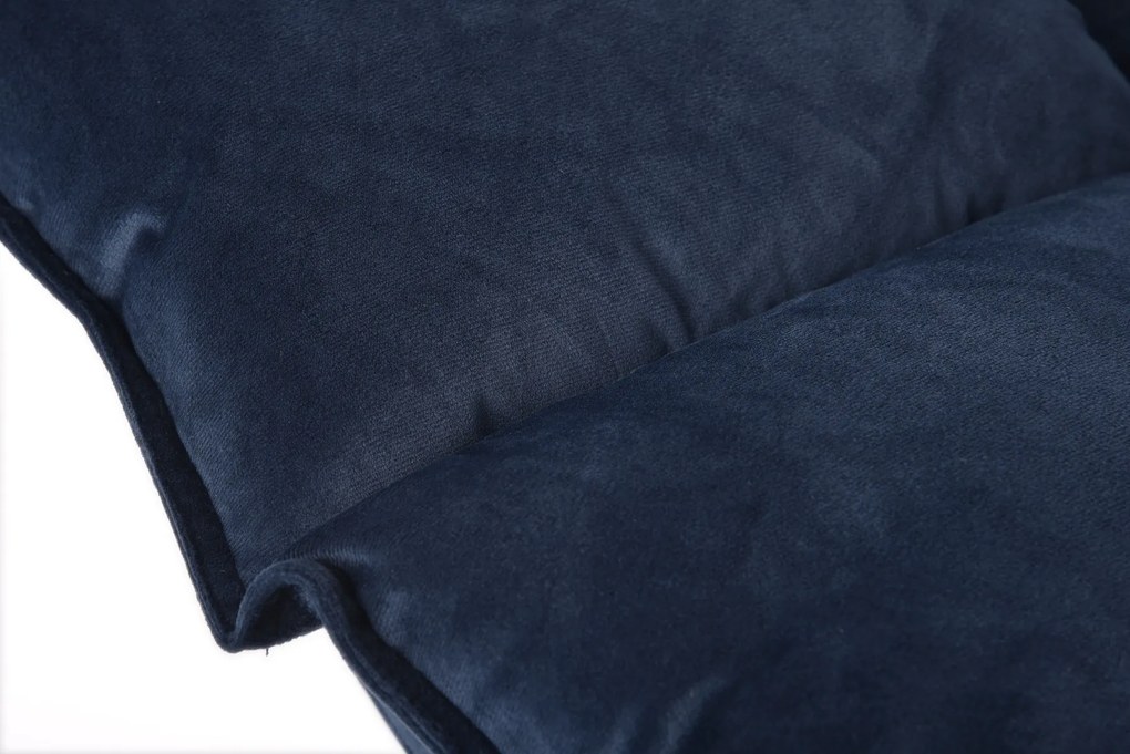 DUKA HOJDACIE KRESLO LIESLIE NAVY BLUE 90X102X85 CM MODRÁ, STRIEBORNÁ 30517