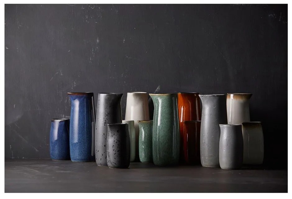 Zelená keramická kanvička na mlieko 200 ml Gastro Green/Black – Bitz