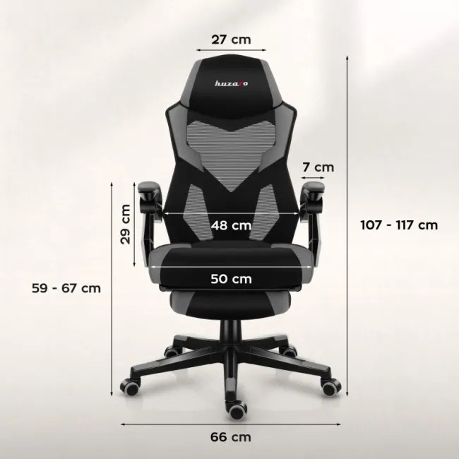 Herná stolička Combat 3.1 Grey