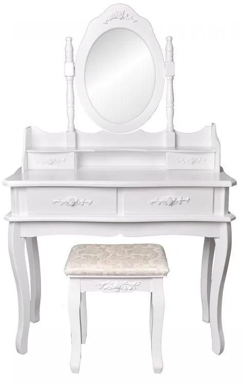 Toaletný stolík so zrkadlom + stolička | Penelope