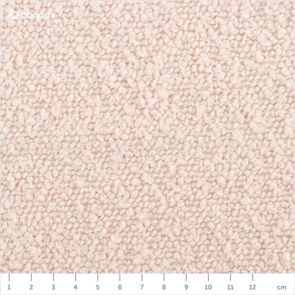 Béžová rozkladacia pohovka z textílie bouclé 247 cm Jodie – Micadoni Home