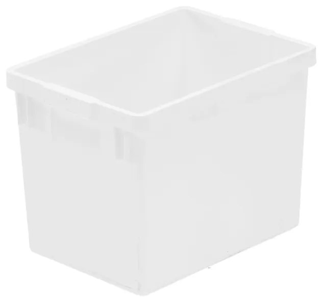 Plastová nádoba na triedenie odpadu, 21 L, biela