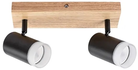 Rabalux 73122 - Stropné bodové svietidlo TORAS 2xGU10/5W/230V dub