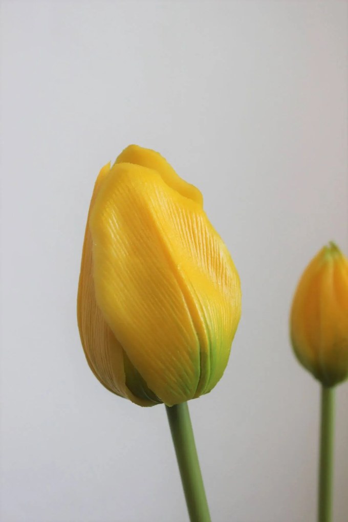 Žltá umelá kytica tulipánov 46cm