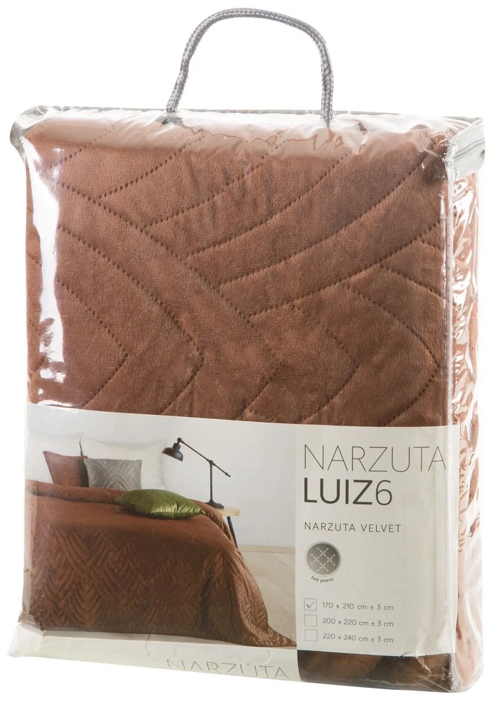 PREHOZ NA POSTEĽ LUIZ6 170X210 CM TEHLOVÁ