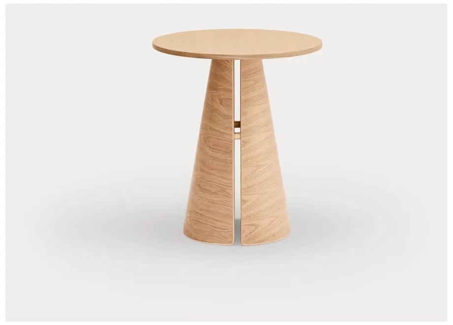 Okrúhly jedálenský stôl v dekore duba v prírodnej farbe ø 65 cm Cep – Teulat