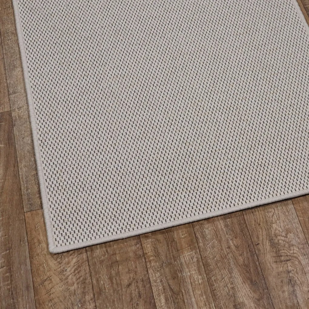 Timzo, Koberec behúň na mieru Nature cream, šíre 60 cm, biela, chodba / predsieň