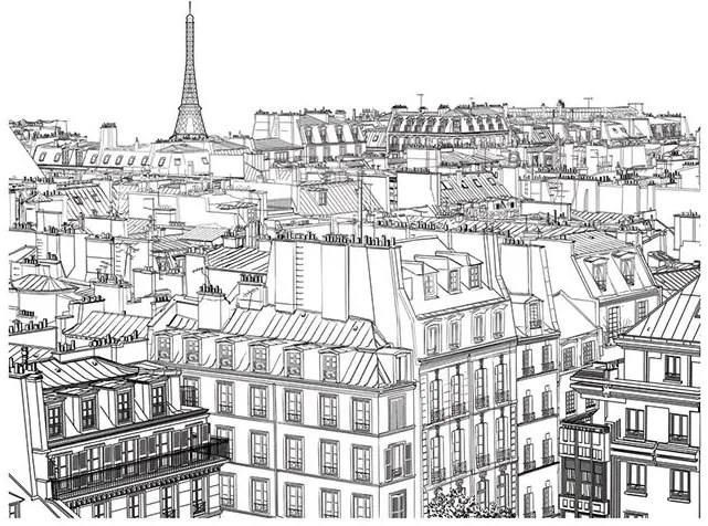 Fototapeta - Parisian's sketchbook Veľkosť: 343x270, Verzia: Samolepiaca