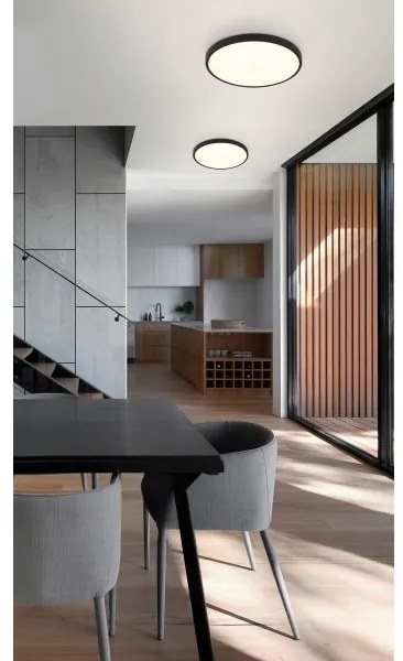 Globo 41566-15S - LED Stropné svietidlo NIELSEN LED/15W/230V pr. 23 cm čierna