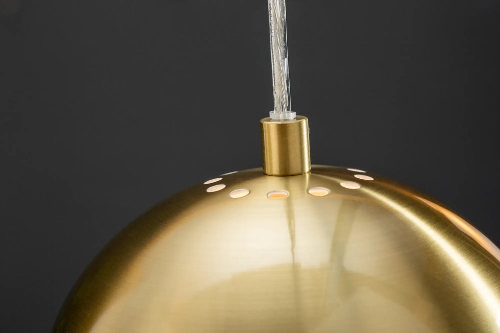 Závesná lampa Golden Ball 3 zlatá
