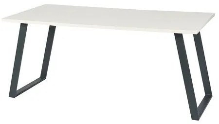 Kancelársky stôl Shape, 120 x 80 x 75 cm, rovné vyhotovenie, biela