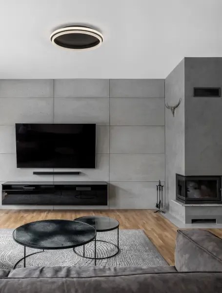 LED stropné svietidlo Willow R 45 čierne