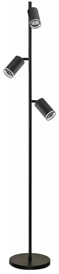 Polux Stojacia lampa PARIS 3xGU10/12W/230V čierna SA2031