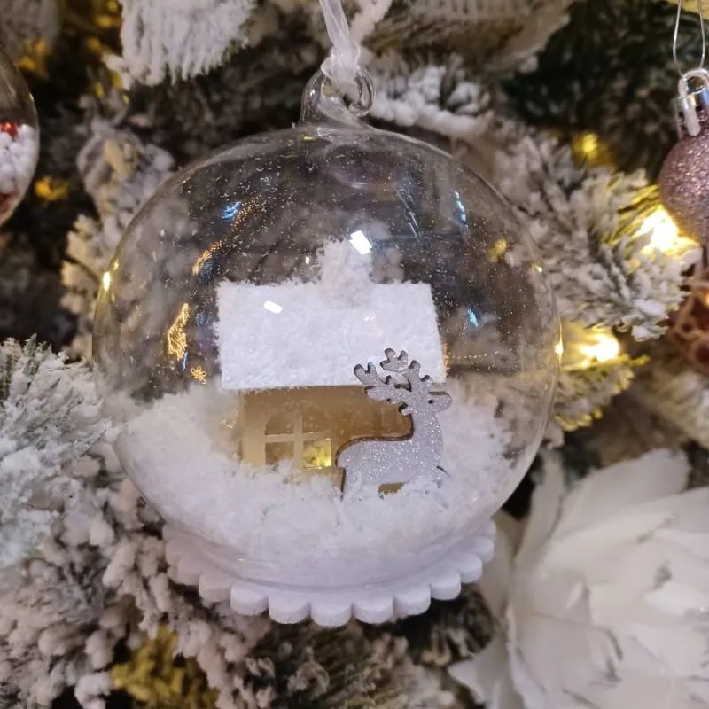 DECOLED Světelná koule, prům. 10 cm, teple bílá