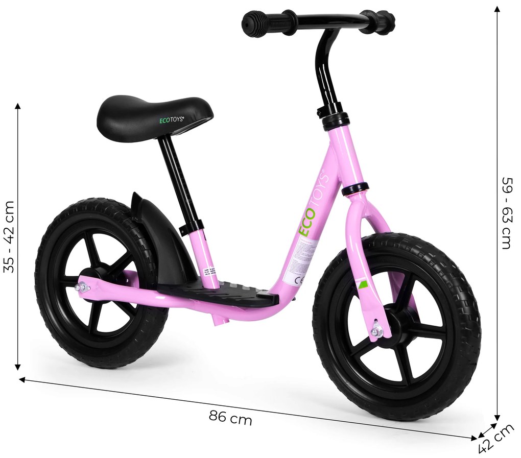 Odrážadlo ECO TOYS, ružové
