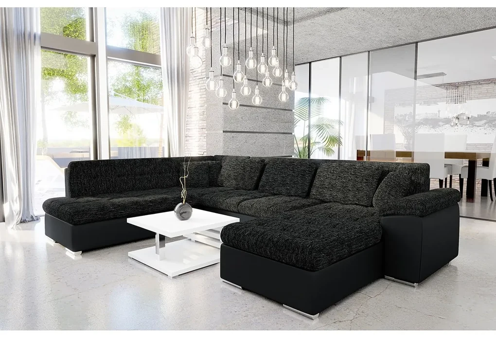 Rohová pohovka Talina s funkciou spania (Ľavá U) (Uttario Velvet 2960 + Uttario Velvet 2960 + Senegal 818). Vlastná spoľahlivá doprava až k Vám domov. 1059429