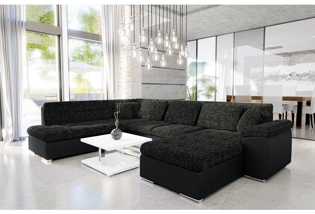 Rohová pohovka Talina s funkciou spania (Pravá U) (Uttario Velvet 2960 + Uttario Velvet 2960 + Senegal 818). Vlastná spoľahlivá doprava až k Vám domov. 1059430