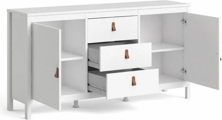 KOMODA DVE ZÁSUVKY 151 cm biela