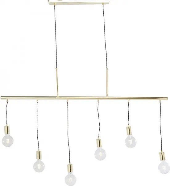 KARE DESIGN Závesná lampa Pole Brass Six 140 × 135 × 8 cm