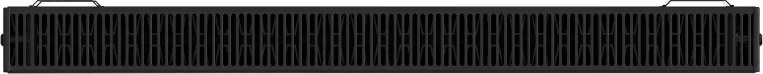 Mexen, Plochý panelový radiátor Mexen CF22 600 x 1800 mm, bočné pripojenie, 2848 W, čierny - W422F-060-180-70