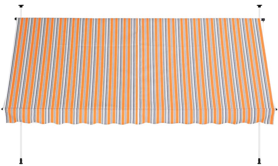 InternetovaZahrada Markíza 400 cm - oranžová/modrá