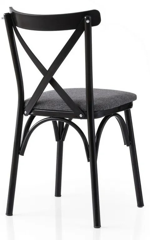 Súprava jedálenských stoličiek Ekol Anthracite and Black, 2 ks