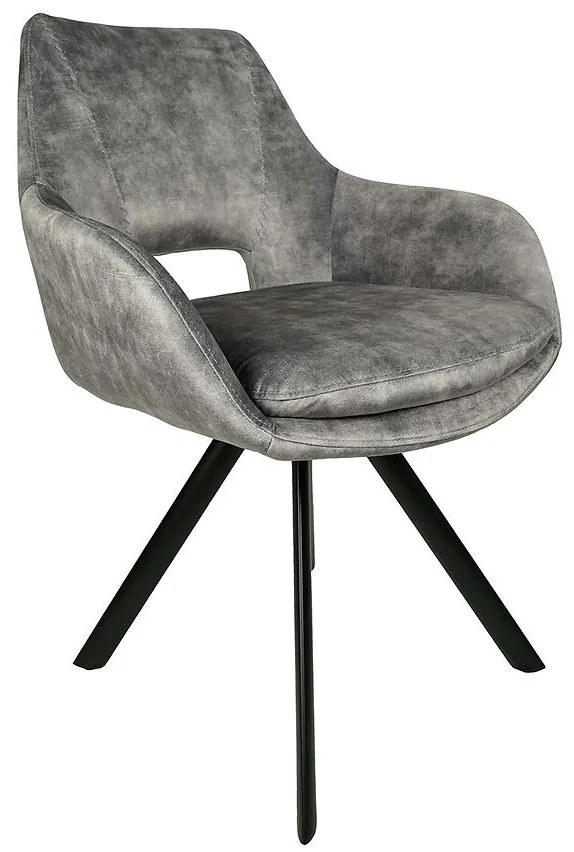 Stolička Hamburg Šedá