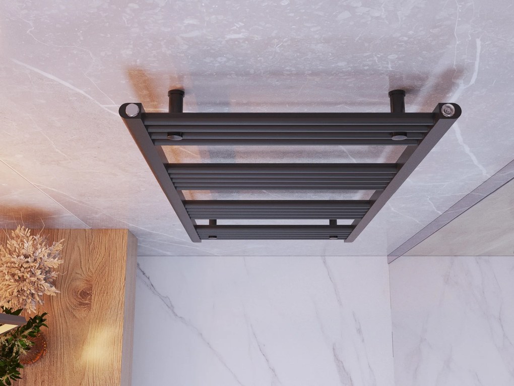 Gamma Erga Basic, vykurovacie teleso 1300x600 mm, 591 W, čierna, ERG-LAV-BASIC-13060-BK