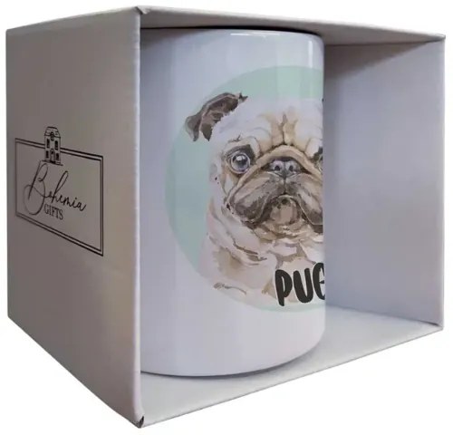 Bohemia Gifts Keramický hrnček - Pug, 350 ml