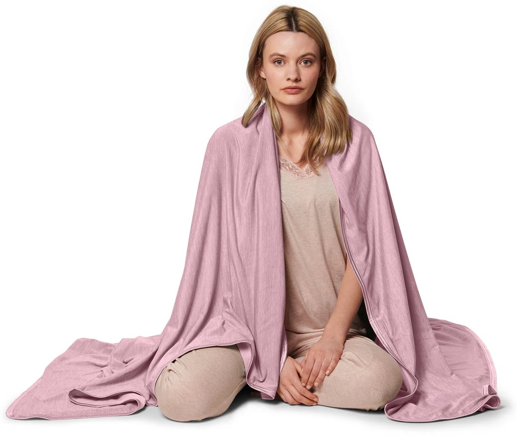 Chladivá prikrývka, ružová