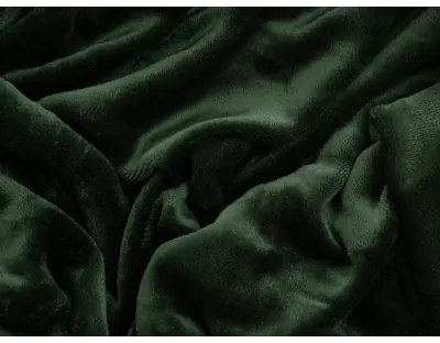 Plachta mikroplyš Exclusive 140 × 200 cm – tmavo zelené