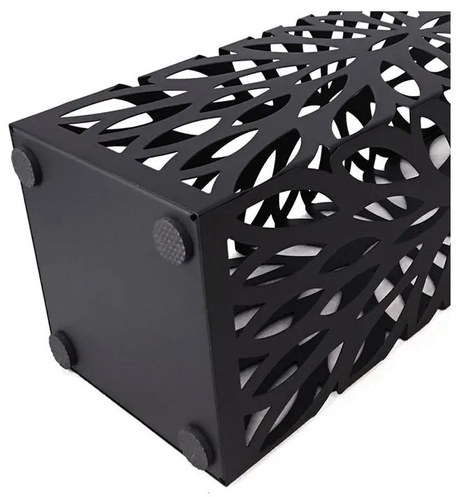 Kovový stojan na dáždniky FLORE, 15,5x15,5x49cm, čierna SongmicsHome